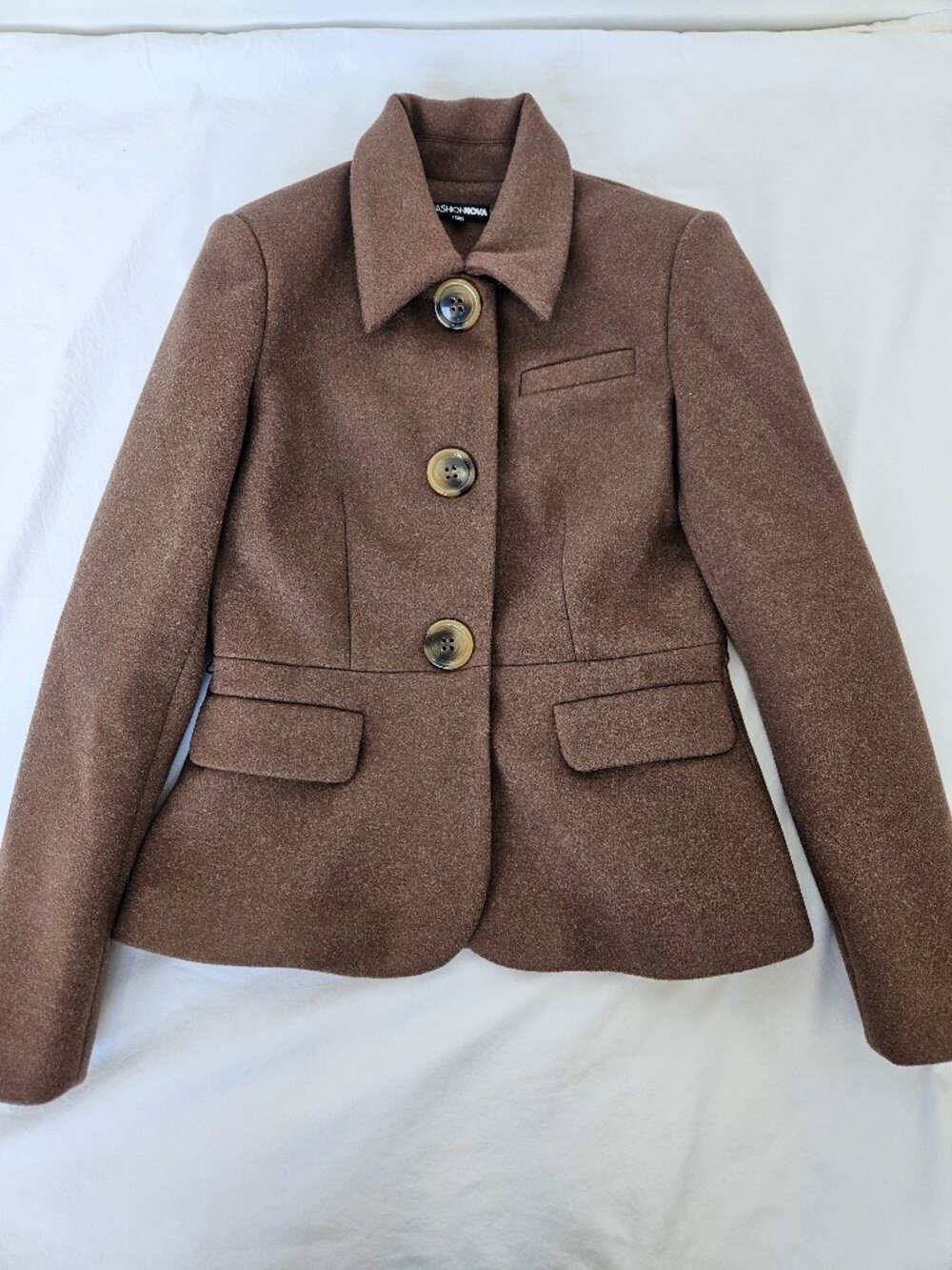 Elegant Brown Blazer Jacket size S
